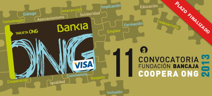 11ª Convocatoria Fundación Bancaja Coopera ONG
