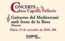 Concerts a la Casa Pallarés de Sagunt: Guitarres del Mediterràni amb Irene de la Rosa