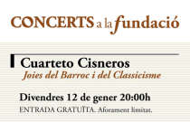 El Cuarteto Cisneros protagoniza la próxima actuación de Concerts a la Fundació