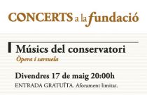 Concerts a la Fundació: Òpera i Sarsuela Músics del Conservatori
