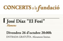 Concerts a la Fundació: José Díaz «El Fosi»