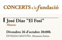 Concerts a la Fundació: José Díaz “El Fosi”