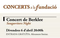 Concert de Berklee. Songwriters Night