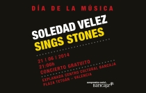 Concierto de Soledad Vélez con versiones de The Rolling Stones en el Día de la Música