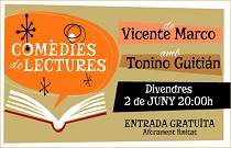 L’actor Tonino Guitián i l’escriptor Vicente Marco ofereixen un espectacle de lectures teatralitzades en Fundació Bancaixa