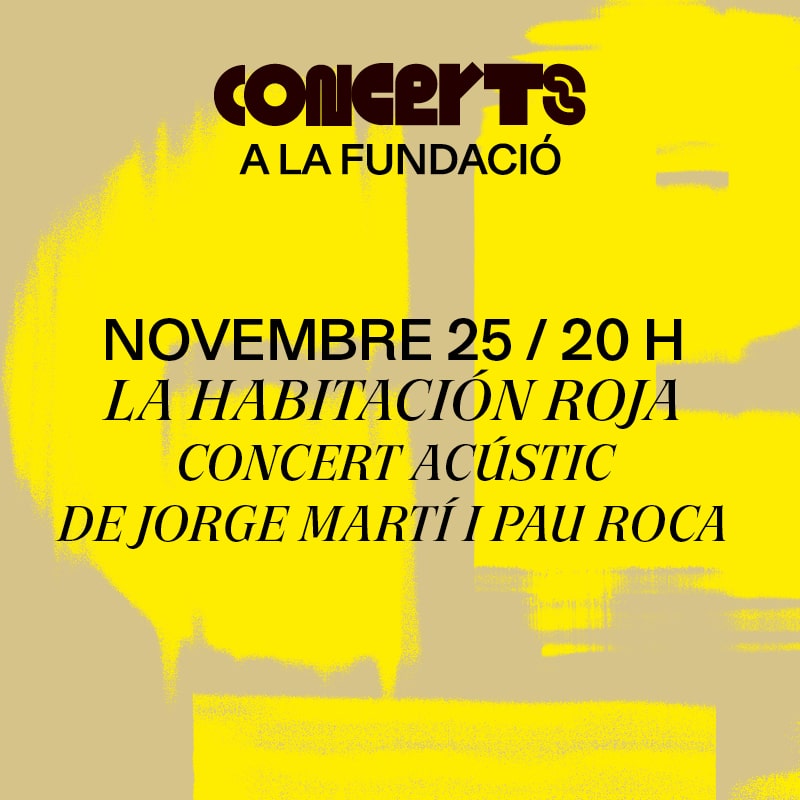 La Habitación Roja. Concert acústic de Jorge Martí i Pau Roca